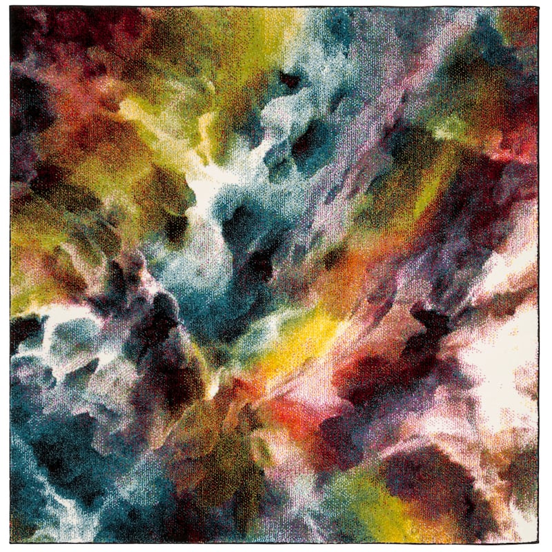 SAFAVIEH Galaxy Hildelind Rug - 5'3" Square - Multi