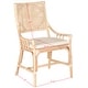 preview thumbnail 24 of 34, SAFAVIEH Donatella Coastal Rattan Cushion Chair - 22" W x 24" L x 37" H