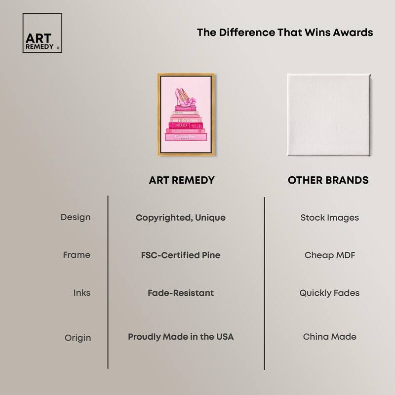 Fashion books in Pink Canvas by Art Remedy