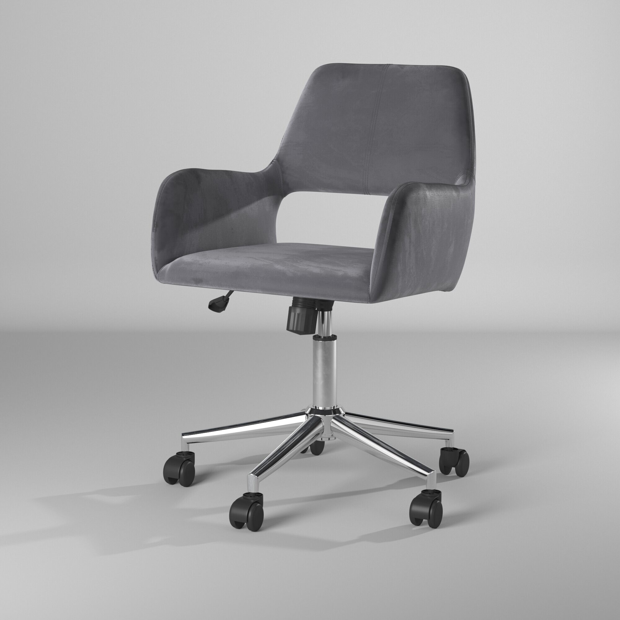 Porch Den Sabrina Velvet Home Office Swivel Chair On Sale Overstock 28081510