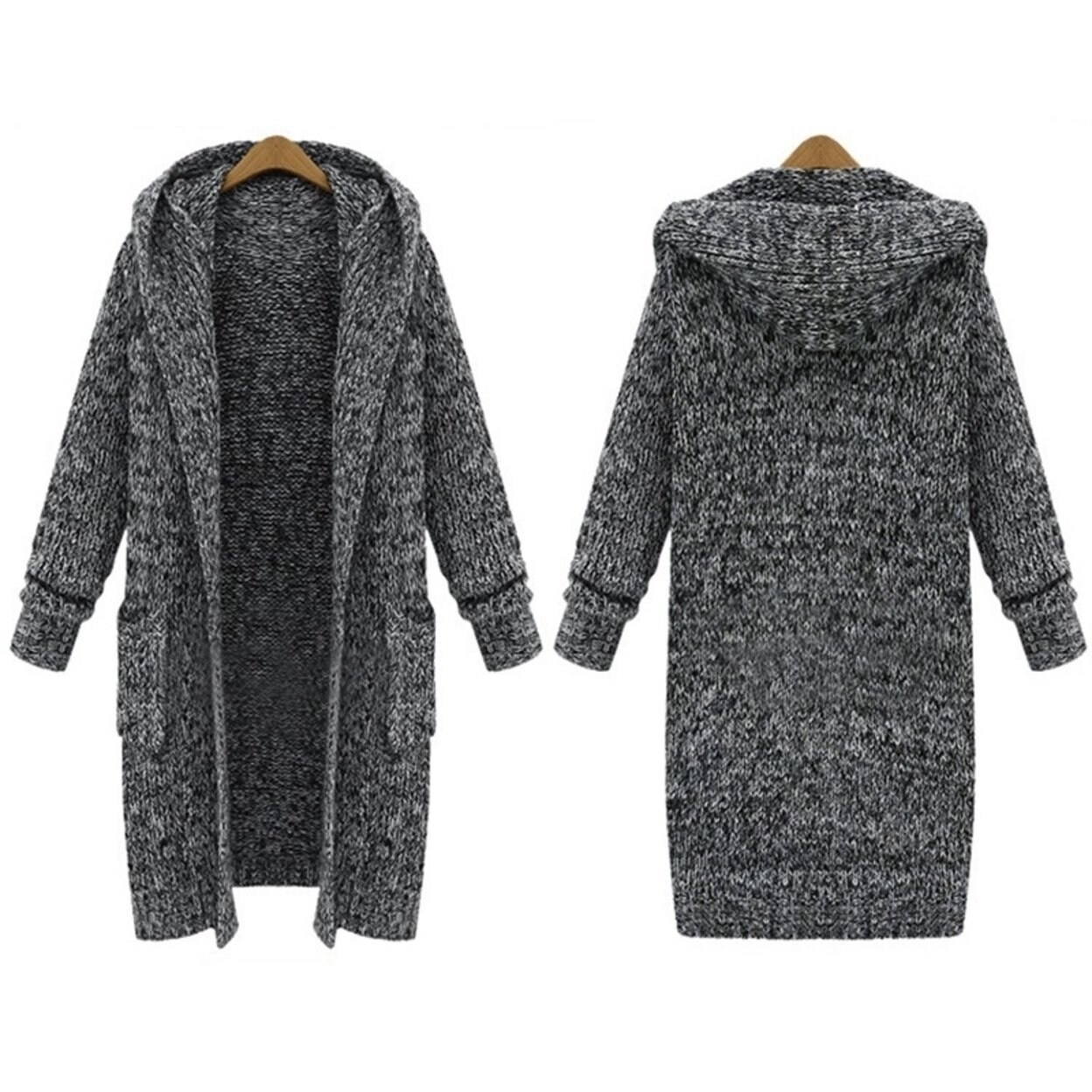 Shop Winter Clothing Plus Size Sweater Coat Black Overstock 27428333