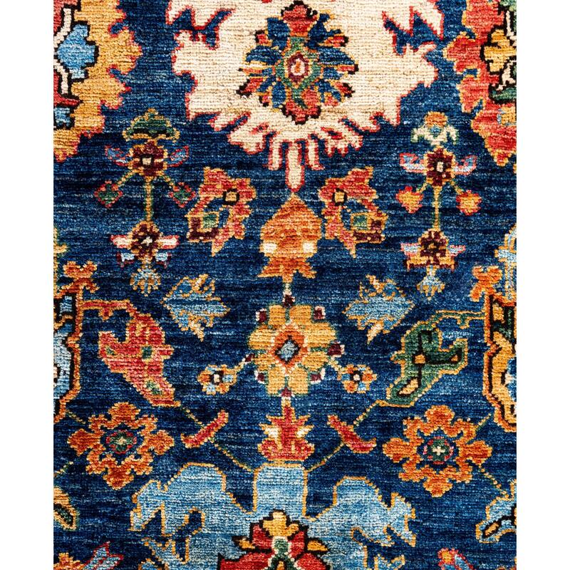 Serapi One-of-a-Kind Hand-Knotted Area Rug - Blue - 8' 1" x 10' 3"