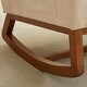 preview thumbnail 29 of 75, Upholstered Rocking Chair Nursery Chair with High Back and Side Pocket