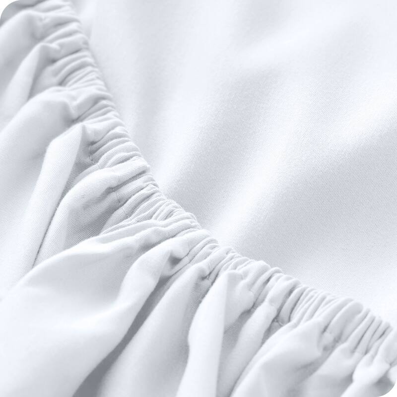 Bare Home Ultra-Soft Microfiber 22 Inch Extra Deep Pocket Fitted Sheet