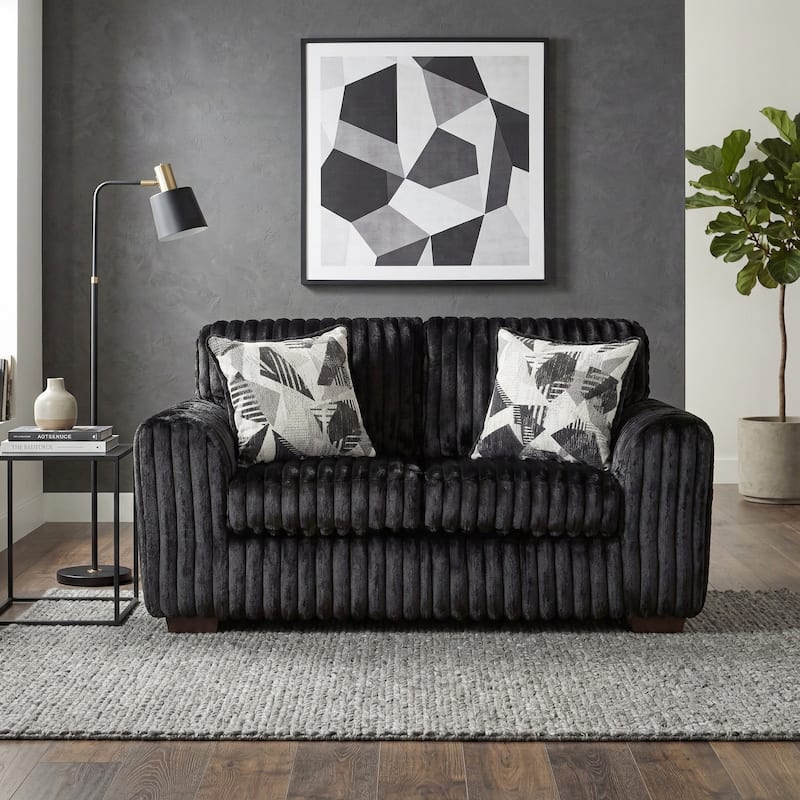Roundhill Furniture Nolan 2-Piece Living Room Set, Sofa and Loveseat
