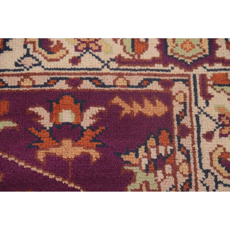 Oushak Oriental Foyer Rug Hand-Knotted Wool Carpet - 3'11" x 6'0"
