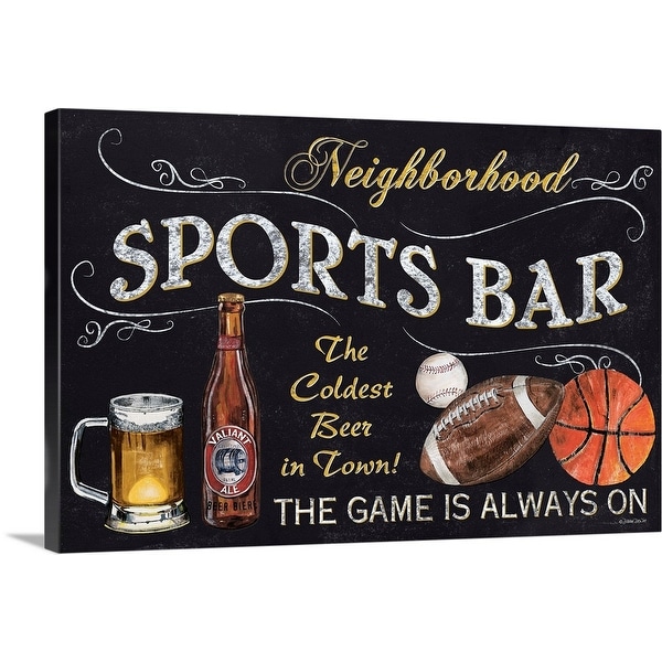 "Sports Bar" Canvas Wall Art