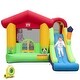 preview thumbnail 9 of 8, Inflatable Bounce House with Ocean Balls and 735W Air Blower - 128" x 114" x 81" (L x W x H)