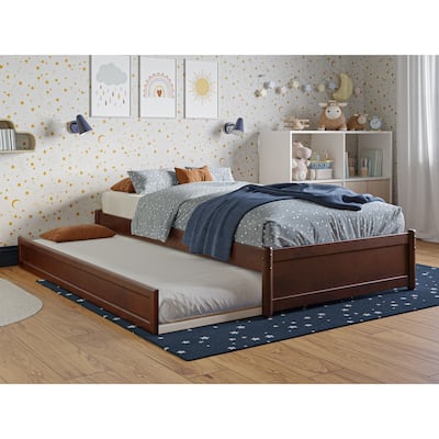 Barcelona Panel Platform Bed with Twin Trundle