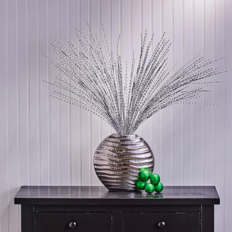 38" Twisted Metallic Grass Spray