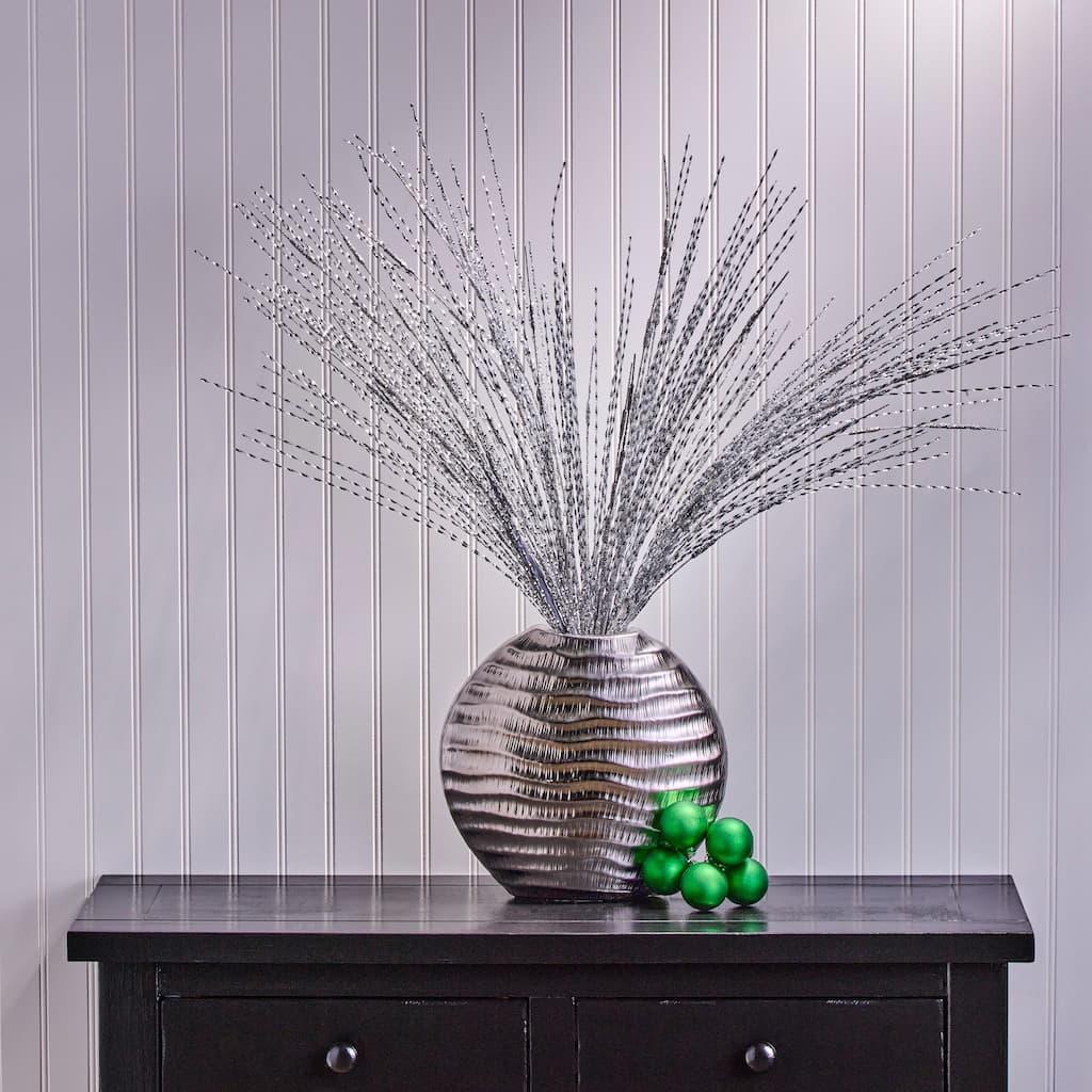 38" Twisted Metallic Grass Spray