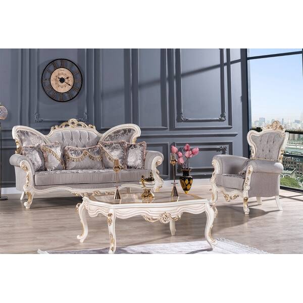 slide 2 of 2, Upt 3-Piece 1 Sofa, 1 Chair And 1 Coffee Table Living Room Set
