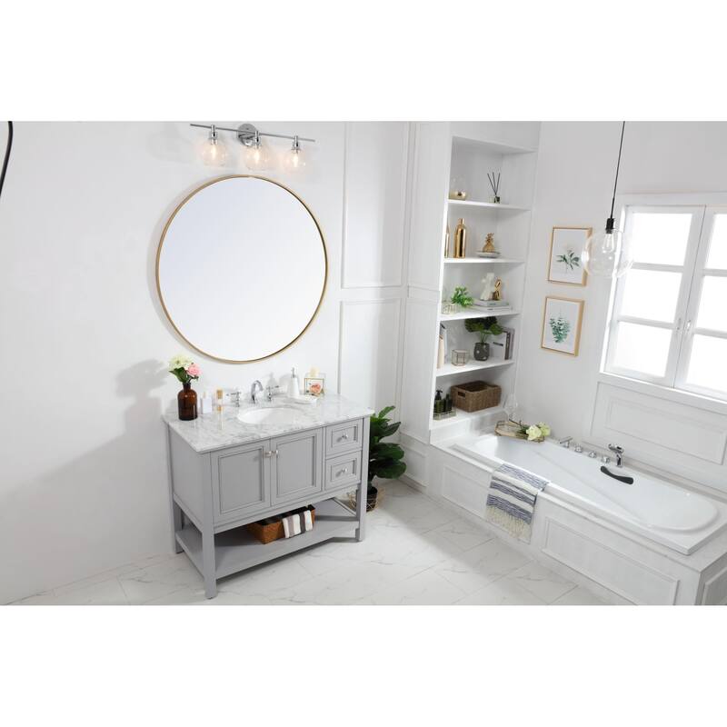 Elegant Lighting VF27042 Metropolis 42" Free Standing Single Basin