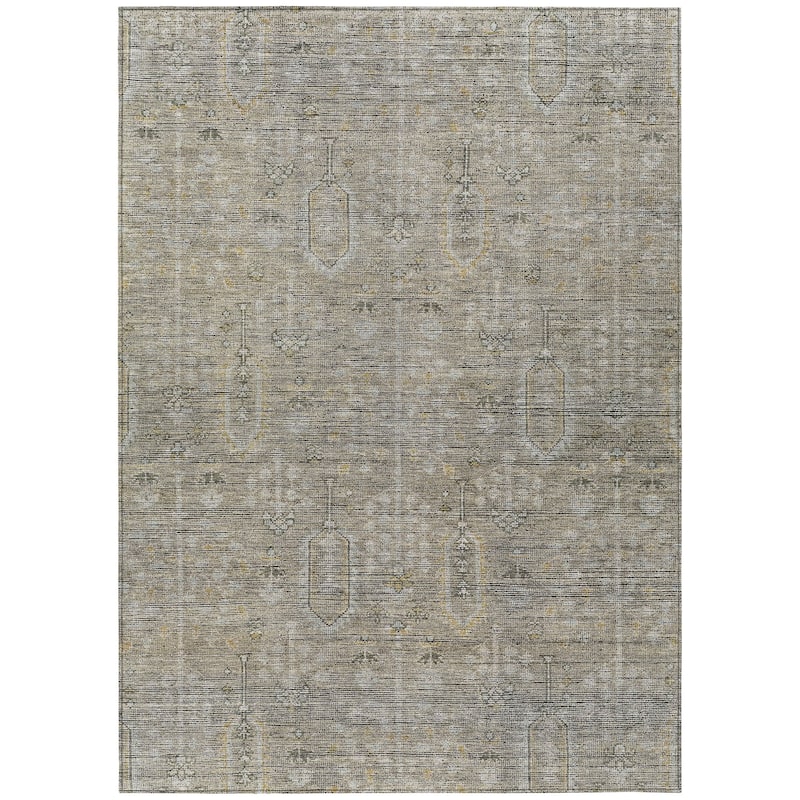 Machine Washable Indoor/ Outdoor Chantille Traditional Distressed Rug