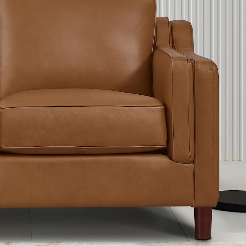 Hydeline Bella Top Grain Leather Sofa Set, Sofa and Loveseat