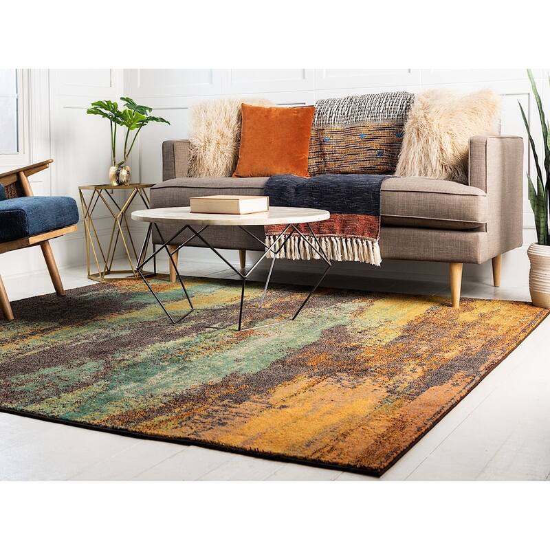 Contemporary Zhale Collection Area Rug