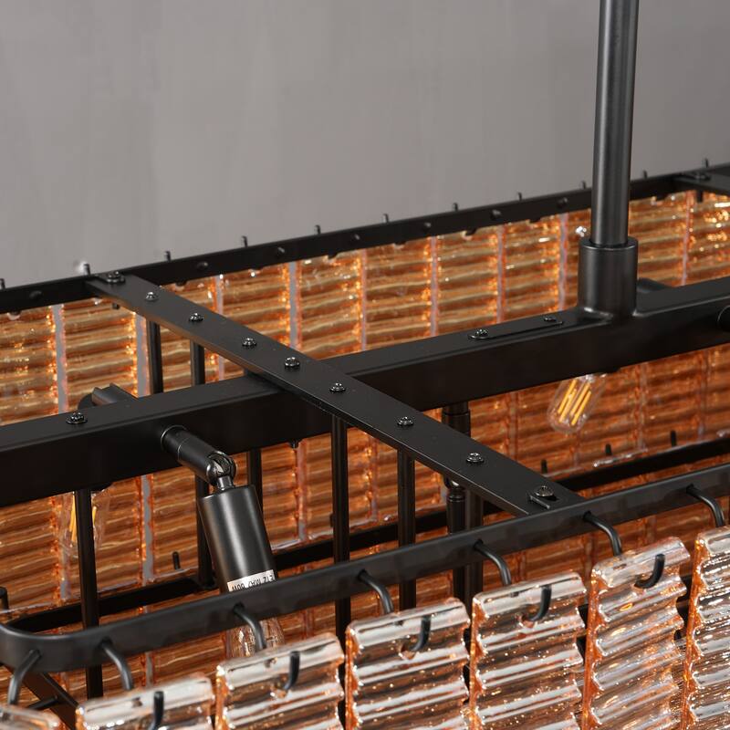 Modern Chandelier, 41 in. 9-Light Black & 59 in. 11-Light Gold Options for Dining Room, Living Room, Foyer, Bedroom