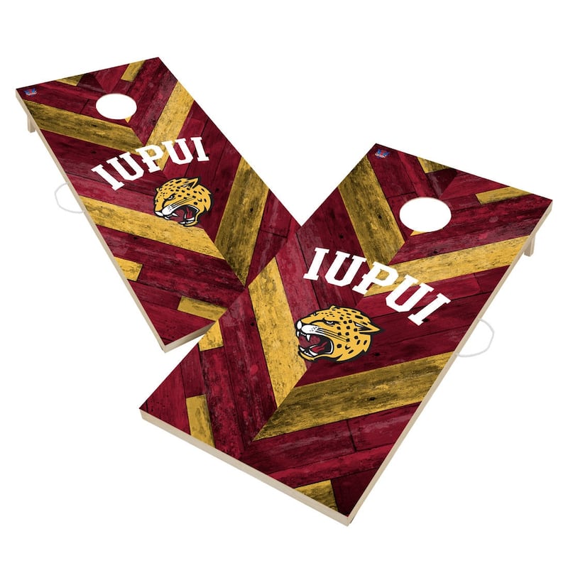 Indiana University Purdue Jaguars Cornhole Board Set - 16 Years and Up