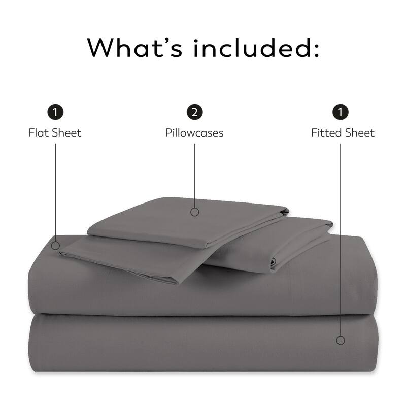 Purity Home Cotton Breathable And Lightweight Deep Pocket Sheet Set