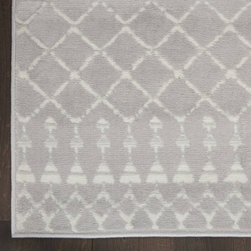 Josi Power Loomed Distressed Abstract Non Skid Stain Resistant Area Rug By HomeRoots - 96' X '24' X '0.39