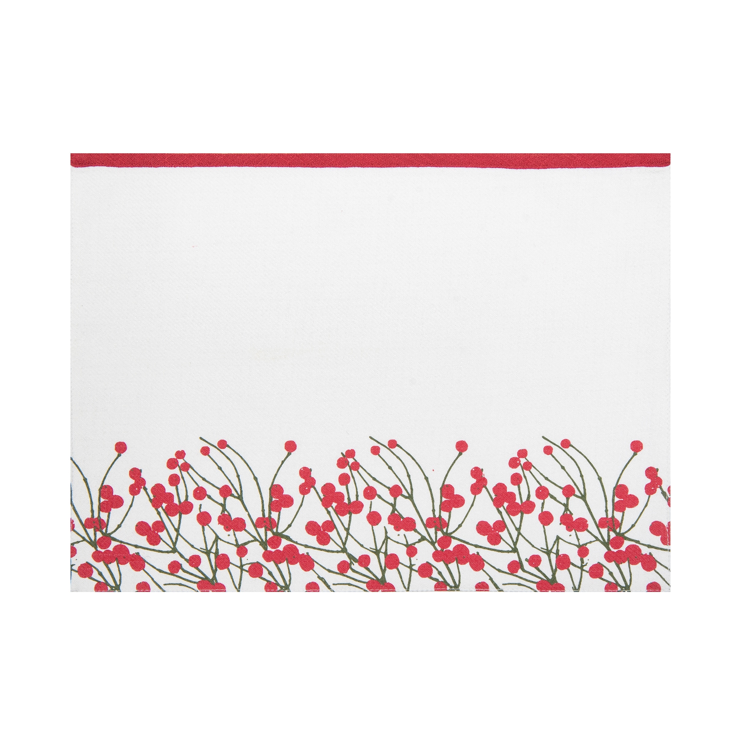 Berries Embroidered Placemat Set of 6 - Set of 6