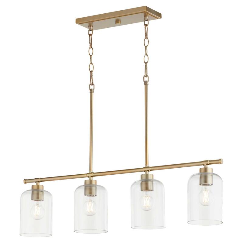 Quorum International 6574-4 Tribute 4 Light 35" Wide Linear Chandelier