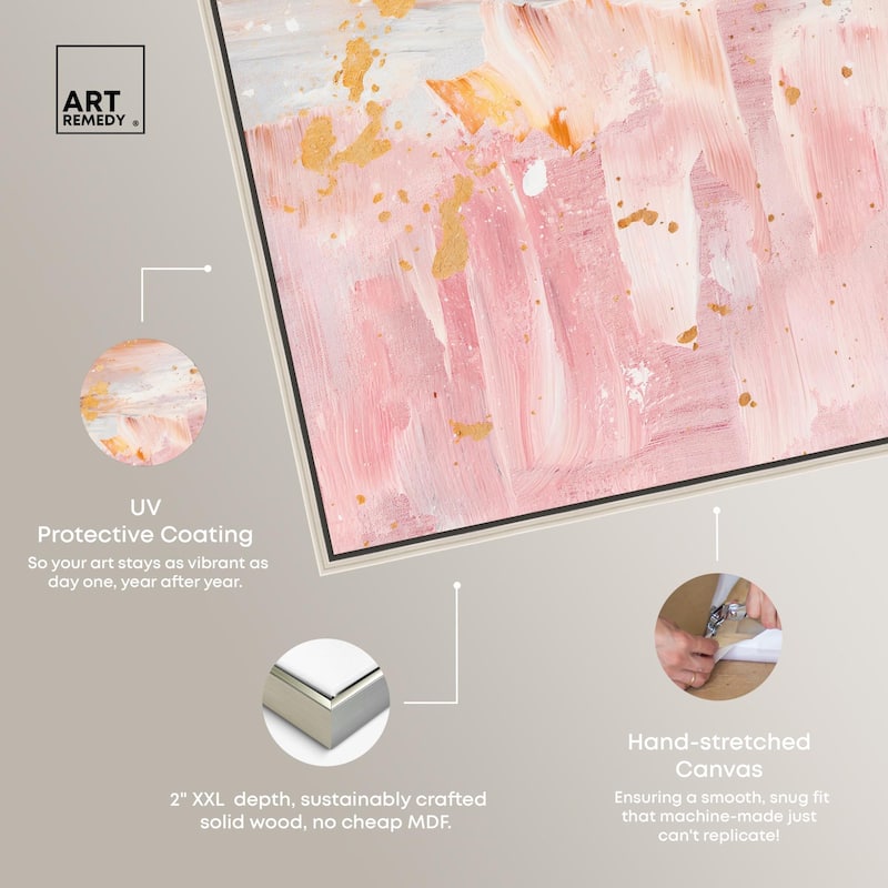 Rose Quartz Canvas by Art Remedy