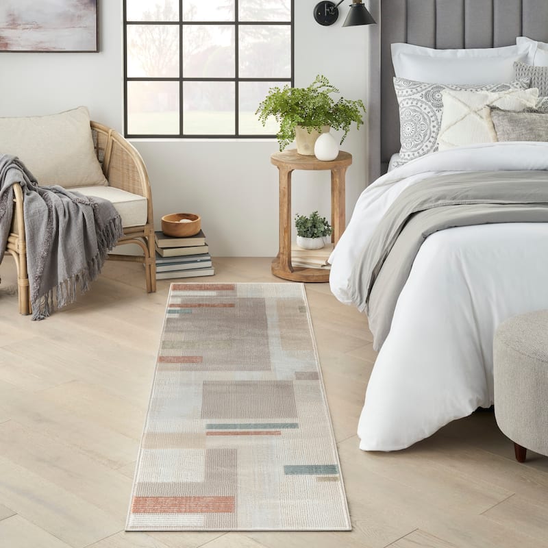 Nourison Thalia Modern Geometric Area Rug