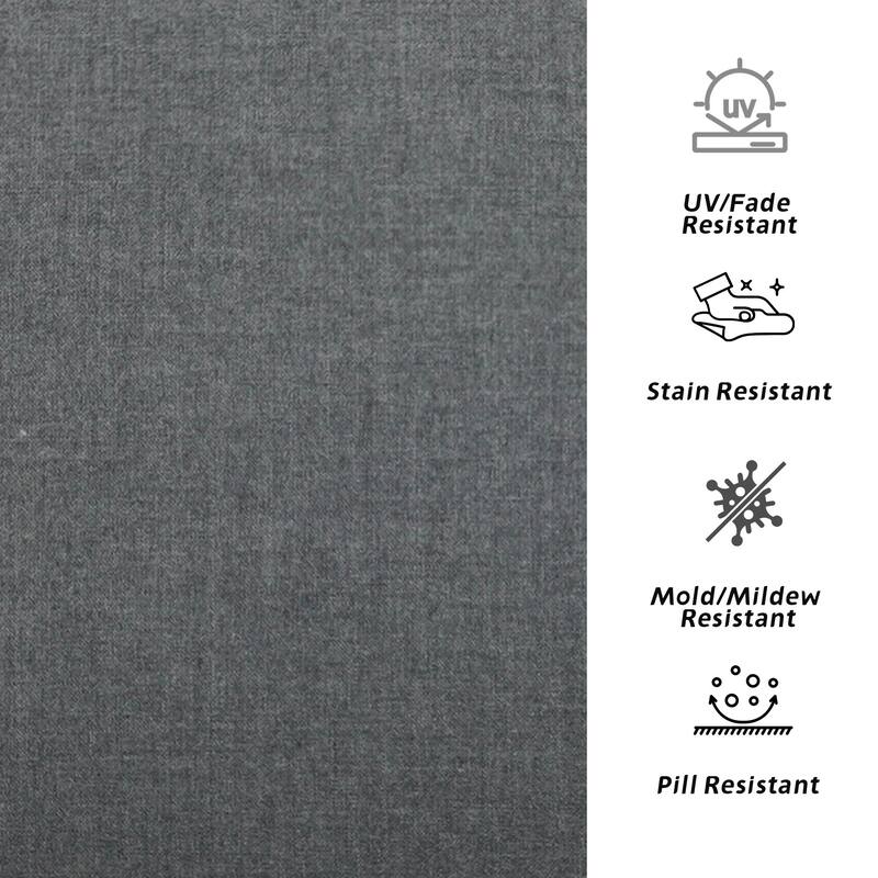 4.7" Thick Sunbrella Outdoor Cushion Set with Back and Seat Cushion