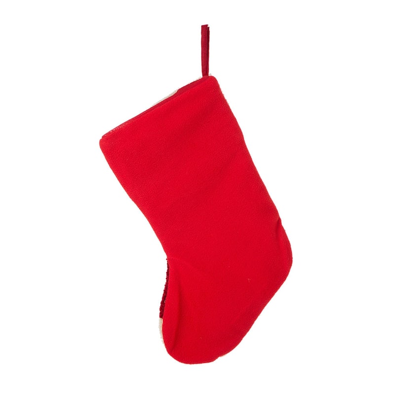 Glitzhome Christmas Reindeer Fox Cat Dog Dinosaur Warm Hooked Stocking