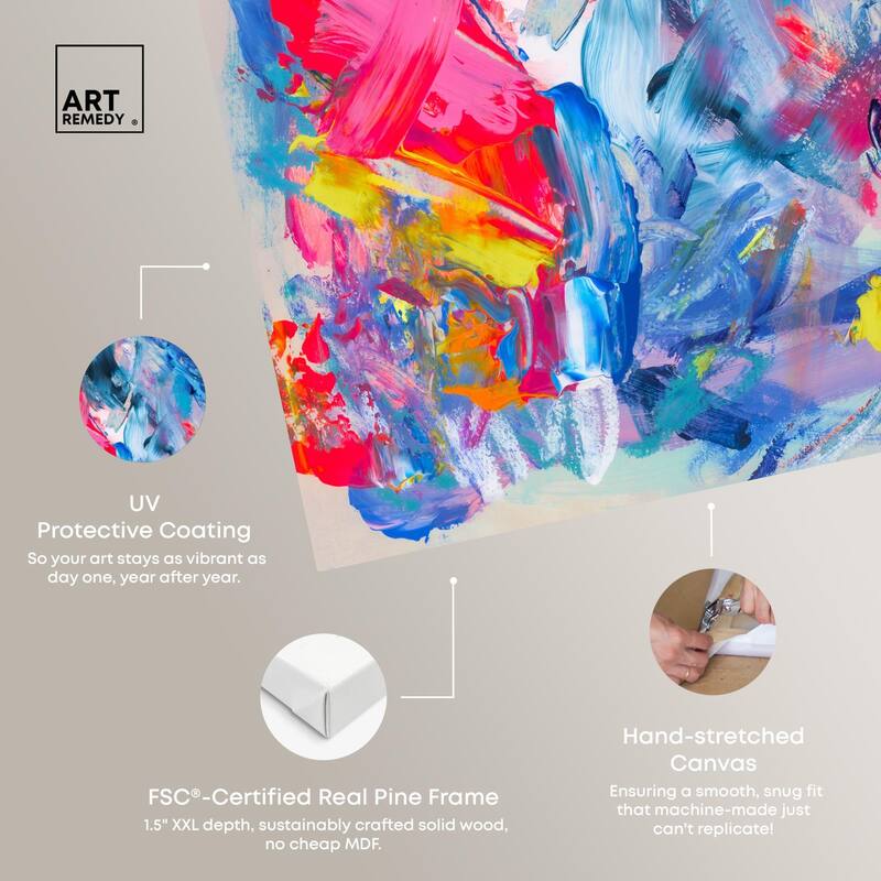Colorburst Mirage Canvas by Art Remedy, Gallery Wrapped