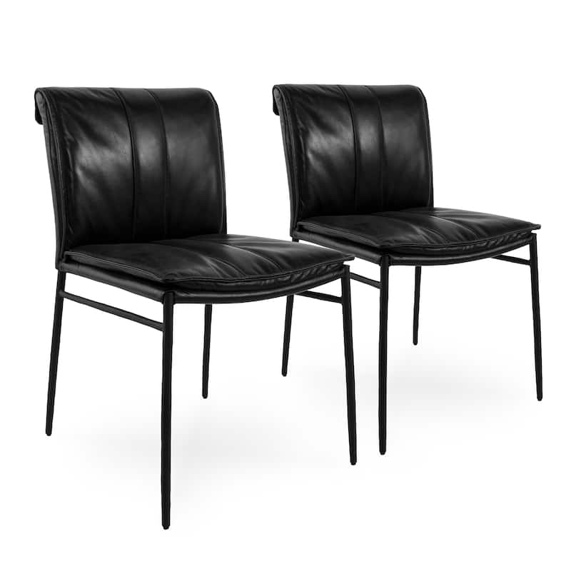 Classic Home Tuscan Genuine Leather Dining Chair (Set of 2)