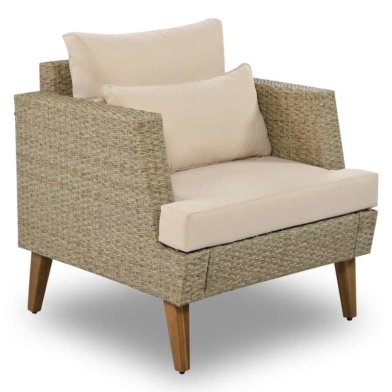 6-Pieces All Weather PE Wicker Sofa Set