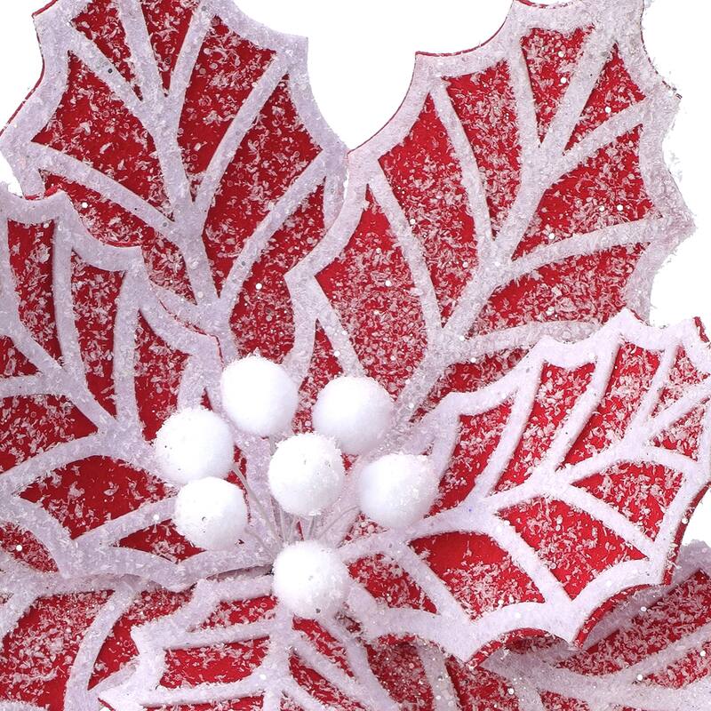 24" Gingerbread Poinsettia Stem