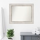 preview thumbnail 28 of 28, Non-Beveled Wood Bathroom Wall Mirror - Trellis Silver Frame - Trellis Silver