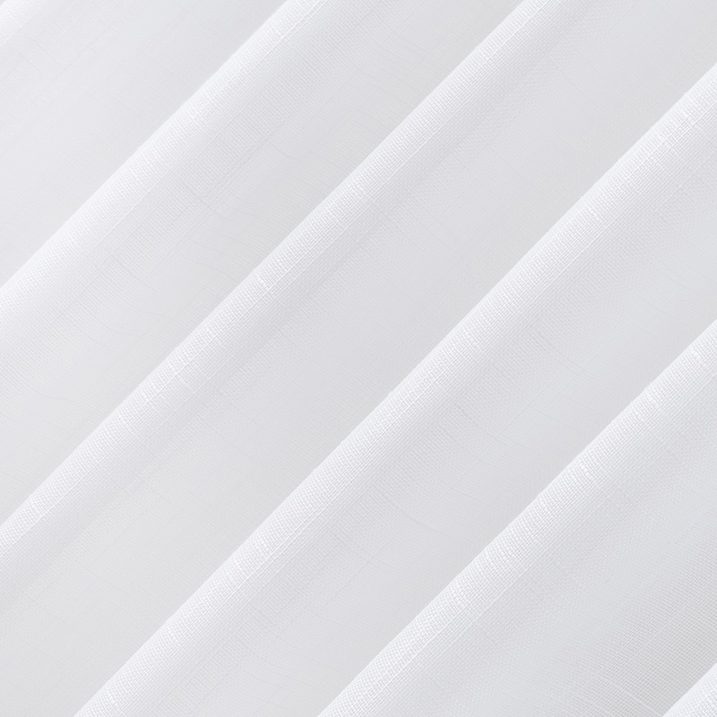 No. 918 Ceri Linen Texture Jute Tabs Semi-Sheer Tab Top Curtain Panel, Single Panel