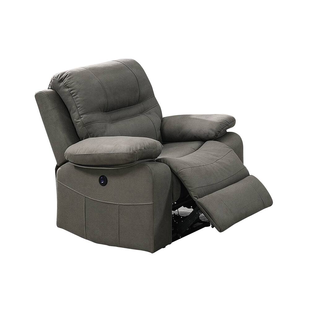Breathable Leatherette Power Recliner