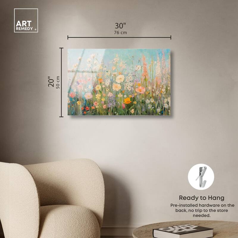 Soft Focus Flora II Acrylic by Art Remedy, Ready to Hang