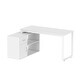 preview thumbnail 9 of 8, L-shaped executive desk With Drawer Cabinet for Home and Office