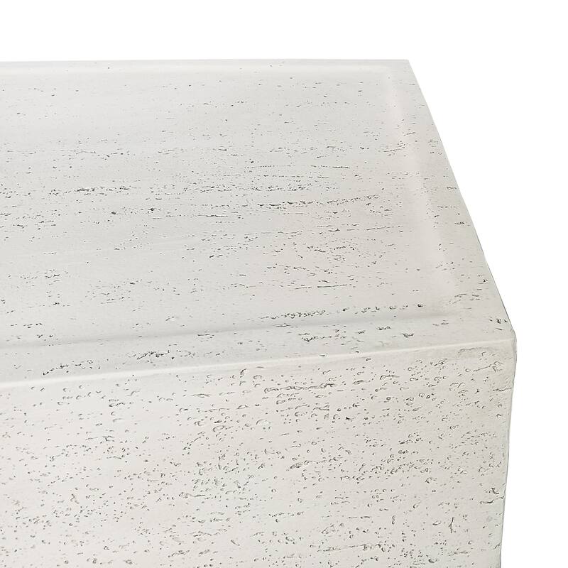 28" Square MGO Coffee Table with a Natural Stone-Look Finish