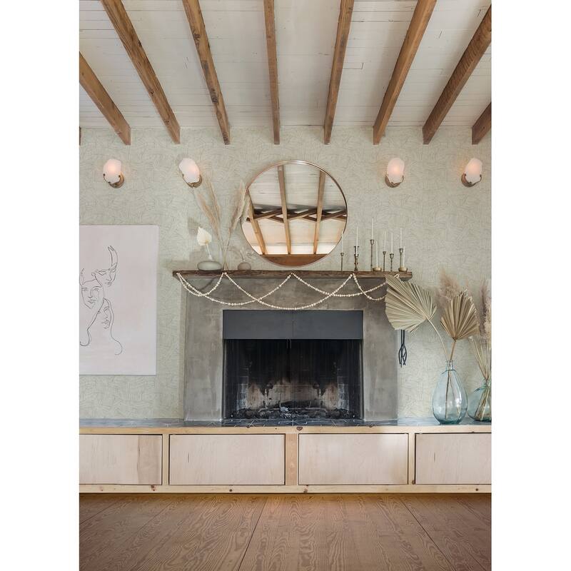 A-Street Prints Aldabra Taupe TextuGeometric Wallpaper