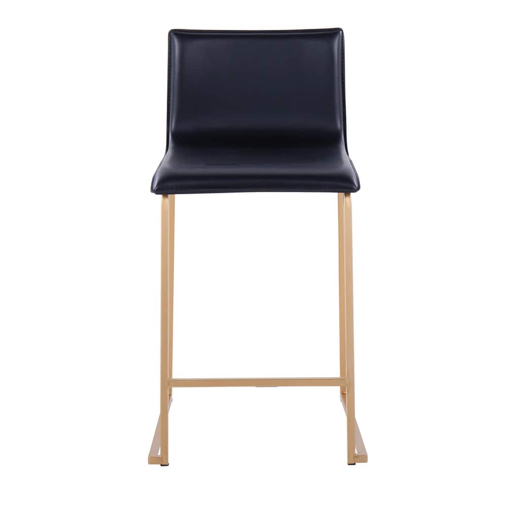 Lumisource Mara 26" Counter Stool in Black- Set of 2 - 19"Lx17.5"Wx34.5"H