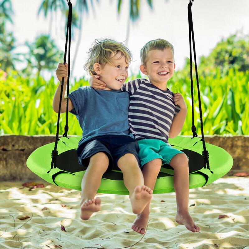Goplus 40" Flying Saucer Tree Swing Indoor Outdoor Play Set Kids - See Details