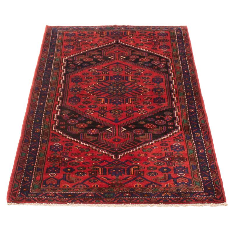 ECARPETGALLERY Hand-knotted Andelz Red Wool Rug - 4'4 x 7'0