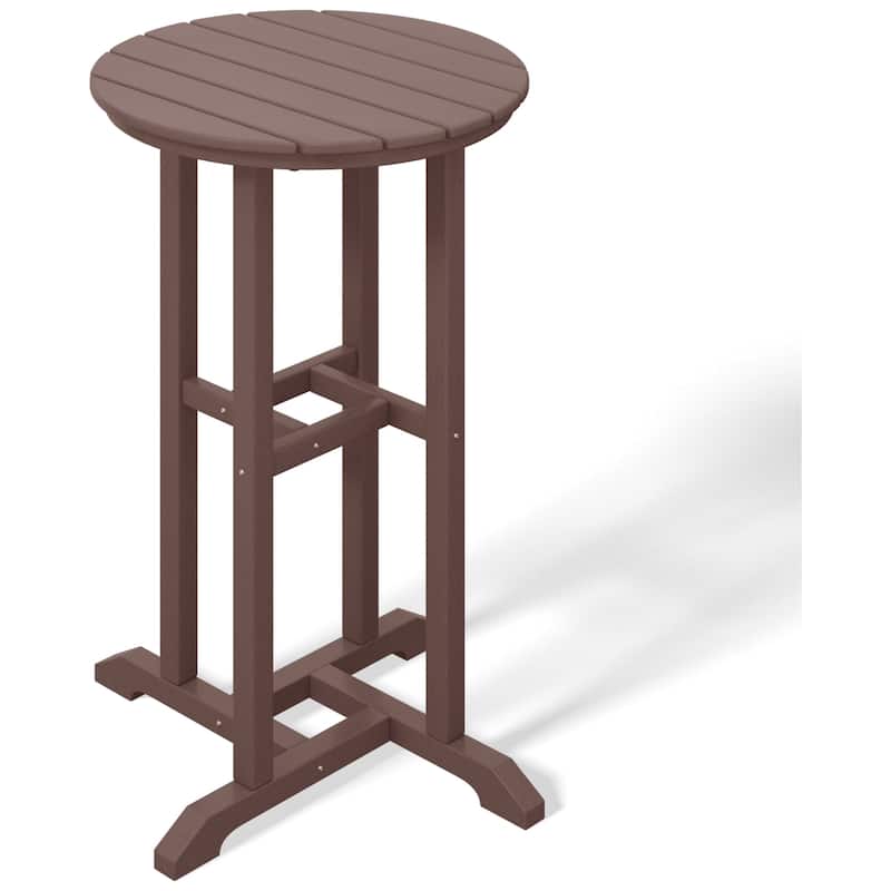 Laguna Hdpe All Weather Outdoor Patio 24" Round Counter Bistro Table