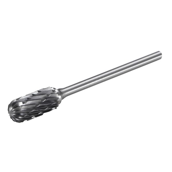 Tungsten Carbide Double Cut Rotary File Radius Cylinder Shape w 3/32 inch Shank - Radius Cylinder Shape - 3/32"x1/4"