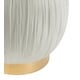preview thumbnail 3 of 3, Tulip Cream Velvet Ottoman