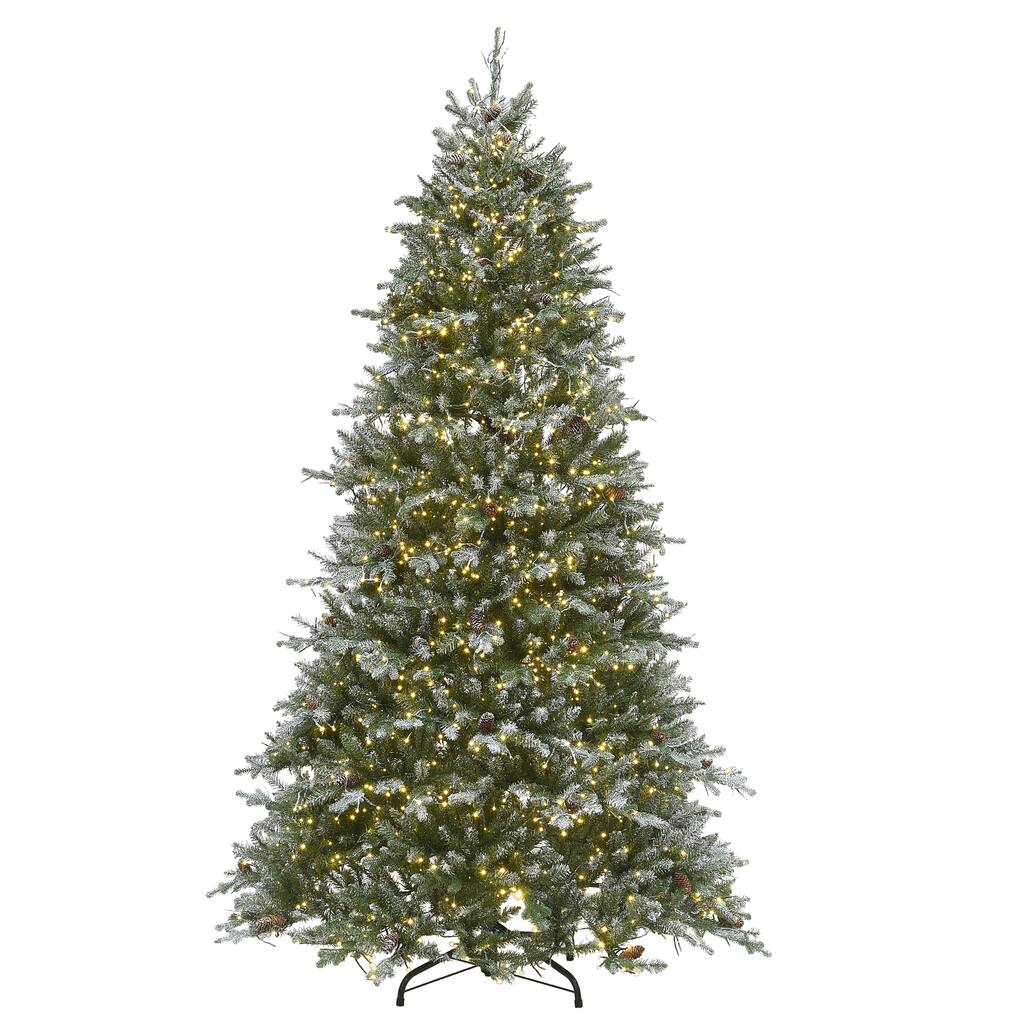 National Tree Company 7.5 ft. Snowy Morgan Spruce Tree