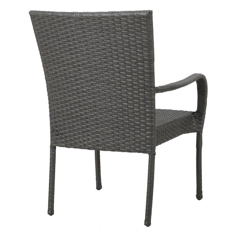 Christopher Knight Home Benhill Outdoor Contemporary Wicker Stacking Chairs (Set of 4)