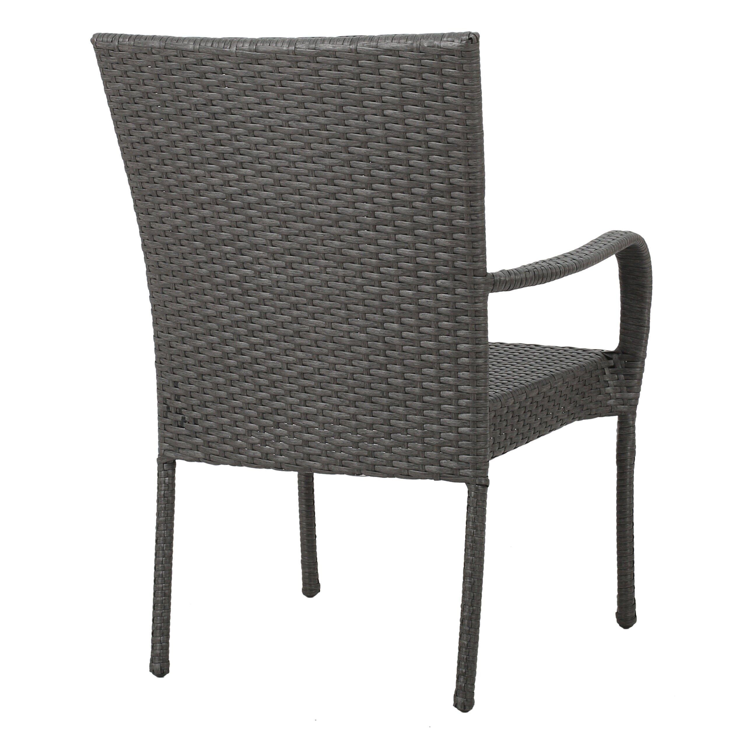 Christopher Knight Home Benhill Outdoor Contemporary Wicker Stacking Chairs Set of 4 Bed Bath Beyond 5735154